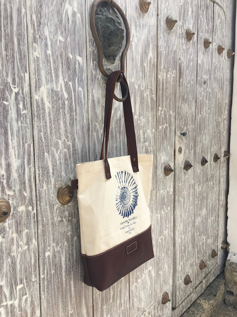 TOTE NAVAL LONA - BLUMARINO LEATHER